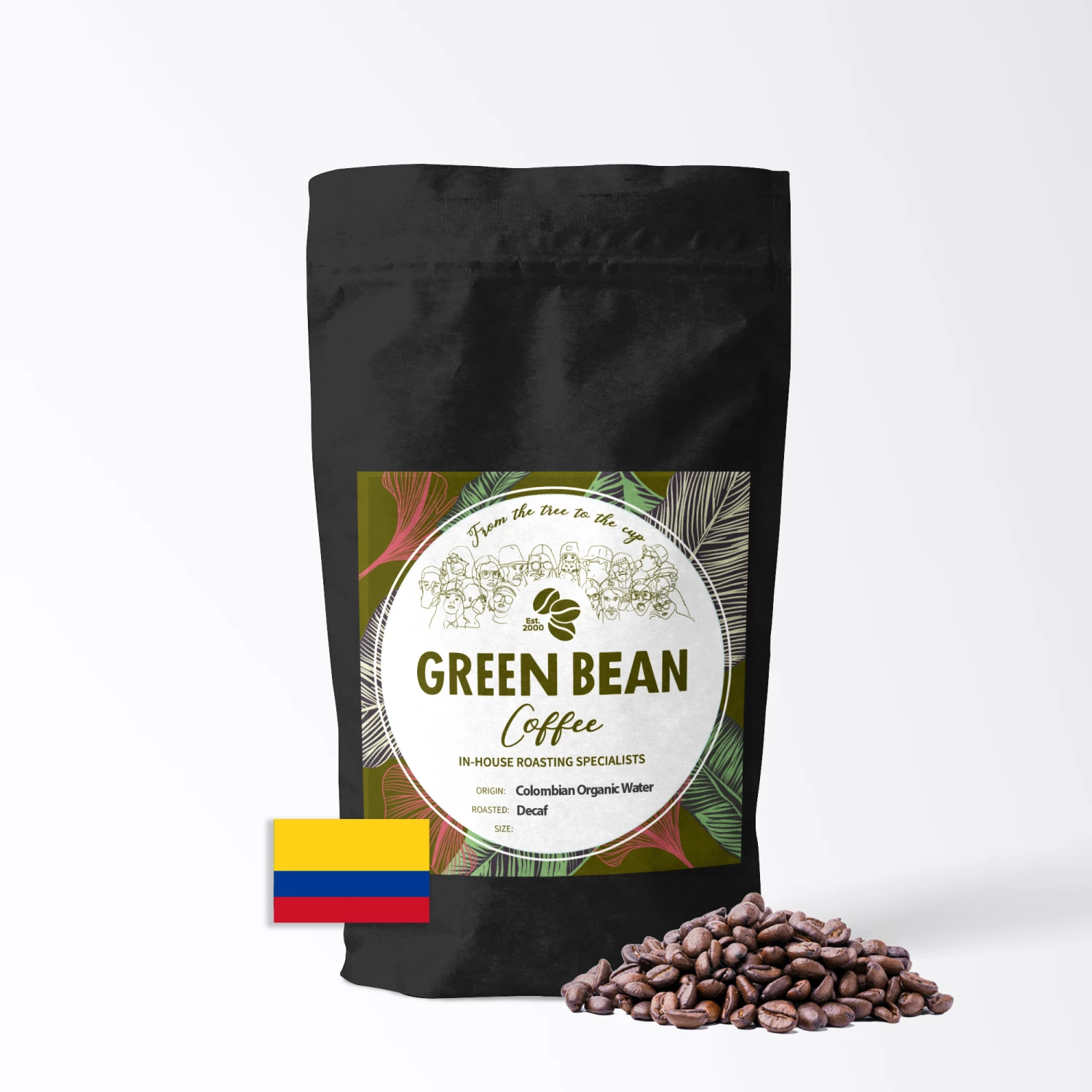 Greenbeancoffee ROASTED COFFEE Colombian Organic Water Decaf 3 Greenbeancoffee ROASTED COFFEE Colombian Organic Water Decaf