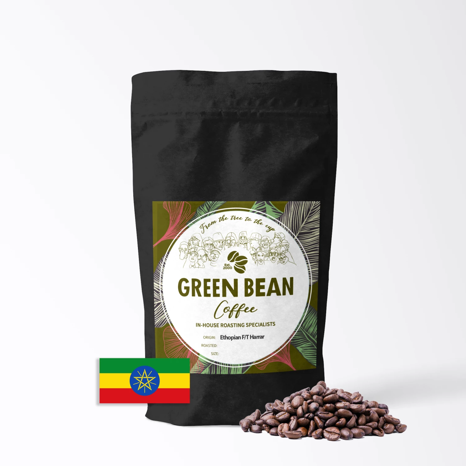 Greenbeancoffee Fairtrade Ethiopian Harrar ROASTED COFFEE 3 Greenbeancoffee Fairtrade Ethiopian Harrar ROASTED COFFEE
