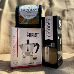Green Bean Coffee EQUIPMENT MOKA POT STARTER KIT